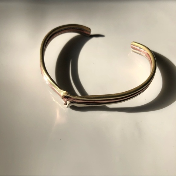 Handmade silver copper brass bracelet - Picture 5 of 7